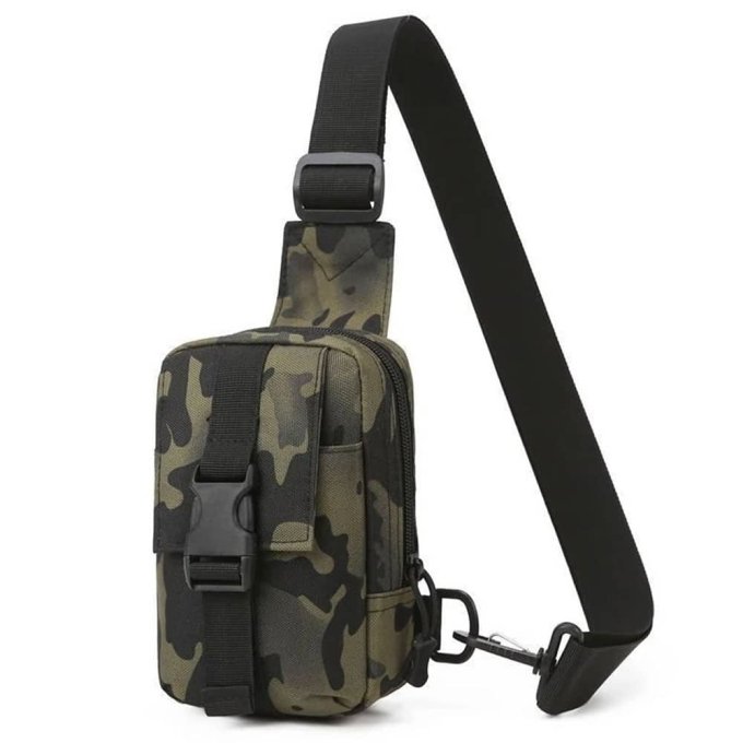 Small tactical sling bag Multicam Black