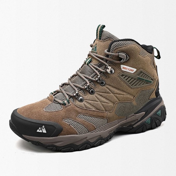 Suede Rainproof Hiking Boots Brown