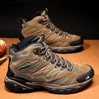 Suede Rainproof Hiking Boots Brown