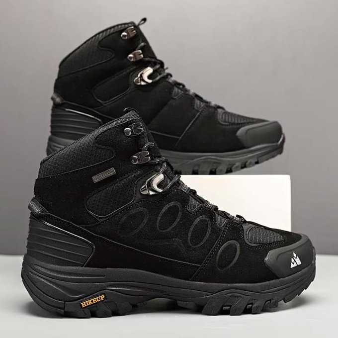 Suede hiking boots Black "Hikeup"