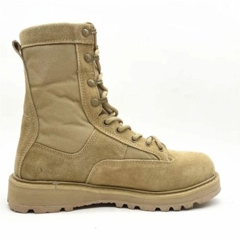 Suede military boots  - Desert Tan