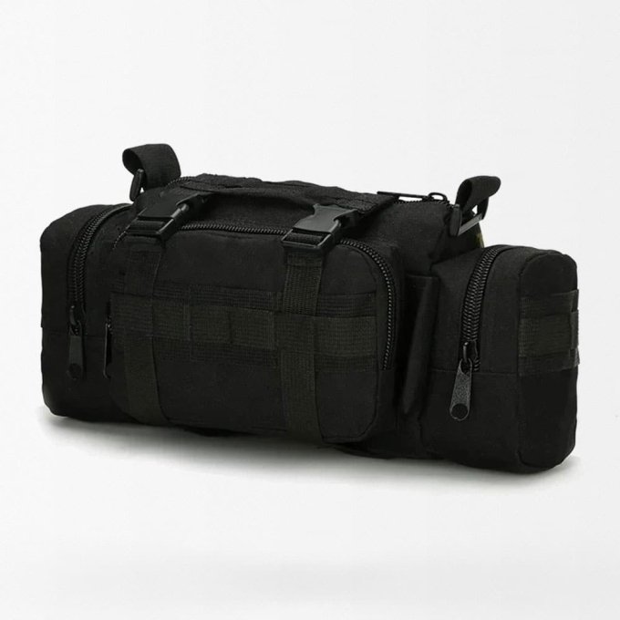 Survival tactical fanny pack Black
