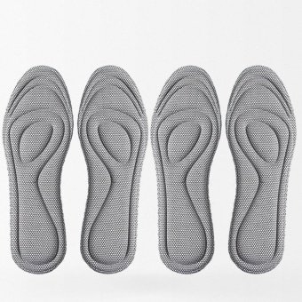 Sweat absorbing padded insoles (x2) Grey