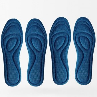 Sweat absorbing padded insoles (x2) Blue