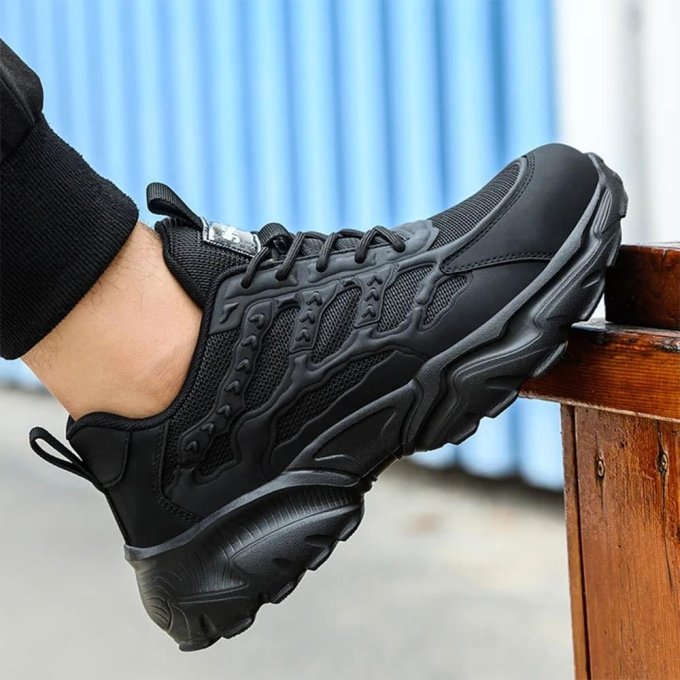 Tactical Black safety shoes