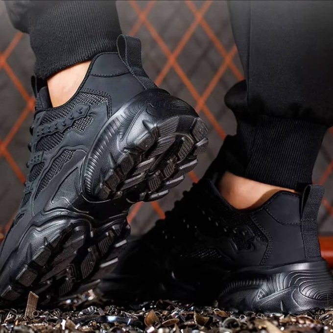 Tactical Black safety shoes
