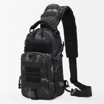 Tactical edc sling bag Multicam Black