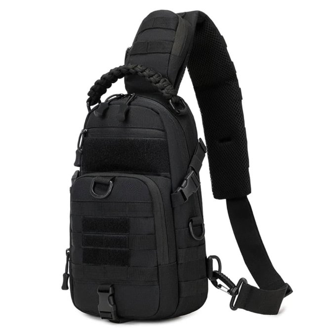 Tactical edc sling bag Black