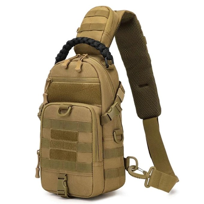 Tactical edc sling bag Khaki