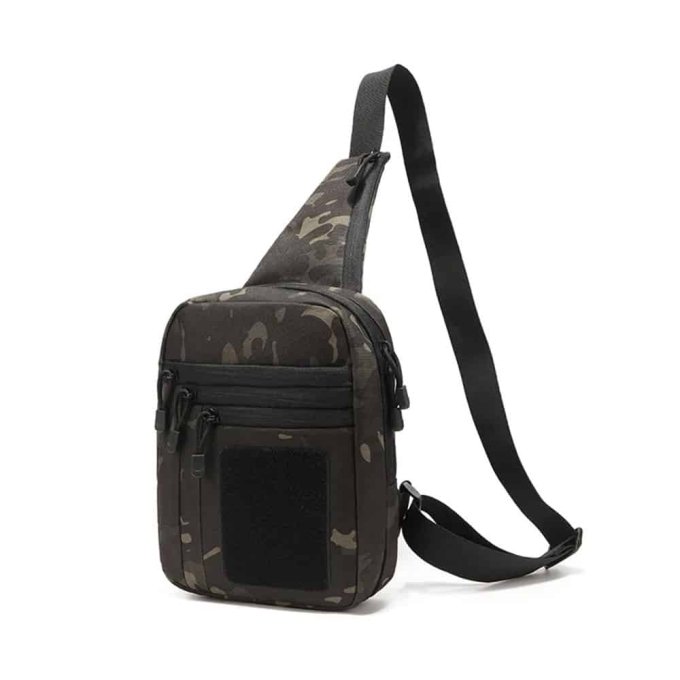 Tactical gun sling bag Multicam Black