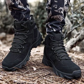 Tactical hiking boots Black "Huile"