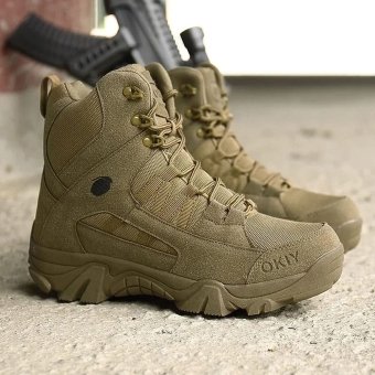 Tactical hiking boots lightweight Coyote Brown