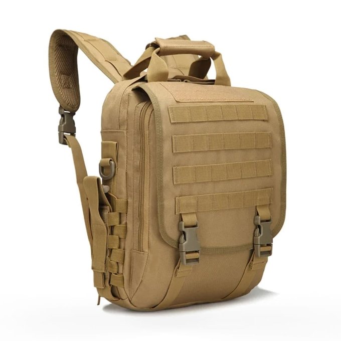 Tactical laptop bag molle Khaki