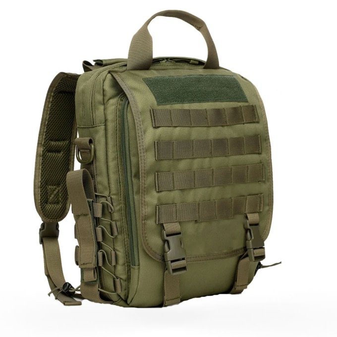 Tactical laptop bag molle Army Green