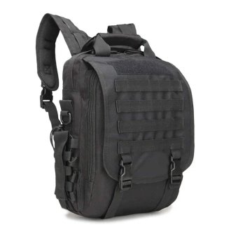 Tactical laptop bag molle Black