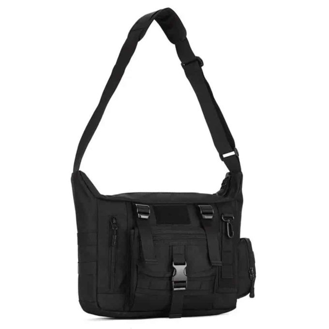 Tactical laptop messenger bag Black
