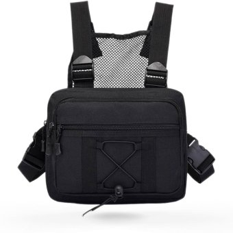 Tactical light chest pack Black