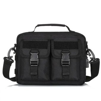 Tactical shoulder bag for laptop Black