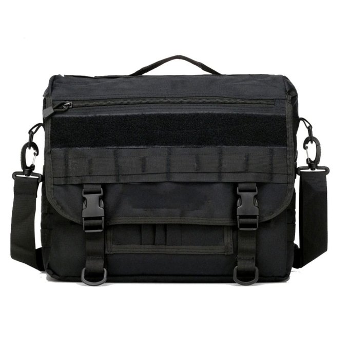 Tactical sling laptop bag Black