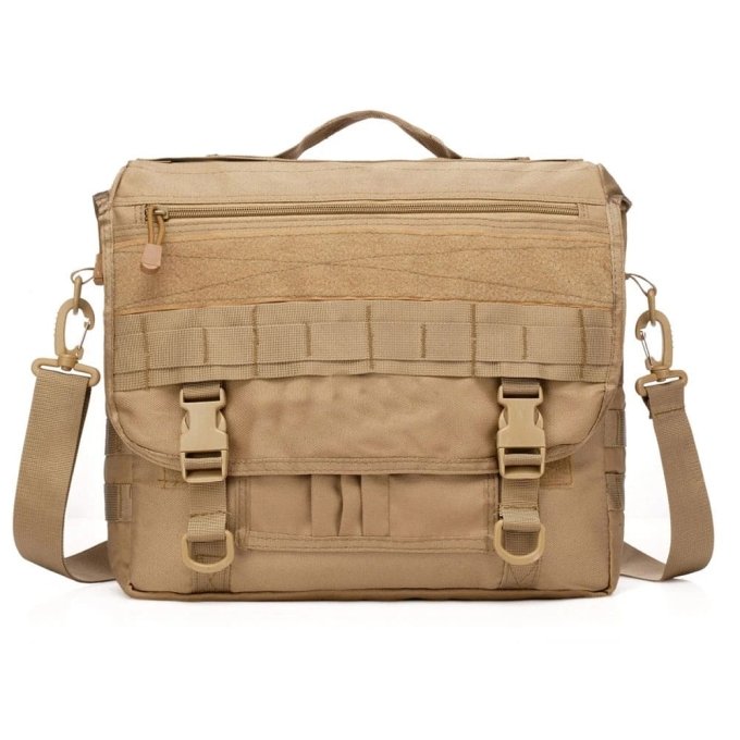 Tactical sling laptop bag Khaki