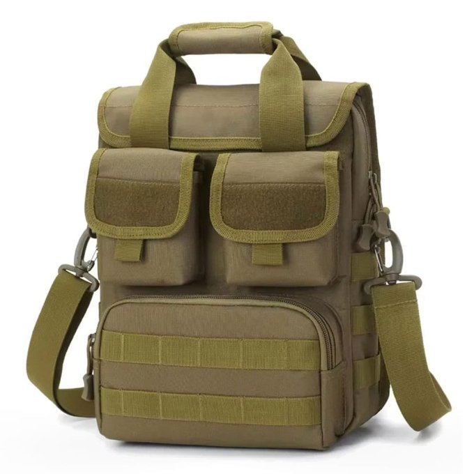 Tactical vertical messenger bag Coyote Brown