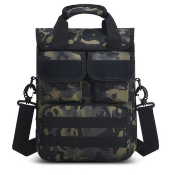 Tactical vertical messenger bag Multicam Black