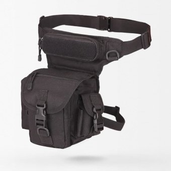 Tactical waist leg bag Black