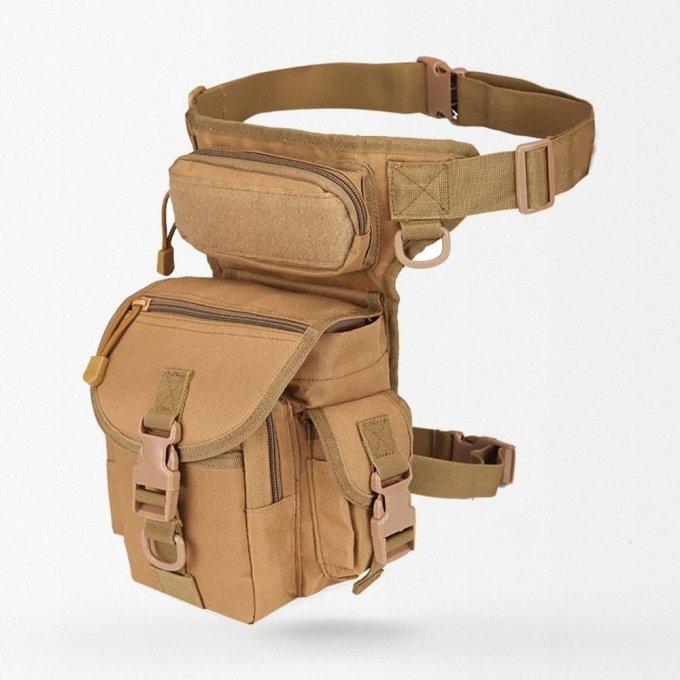 Tactical waist leg bag Coyote Brown