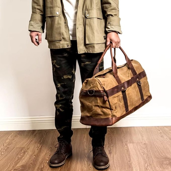 Vintage military duffle bag