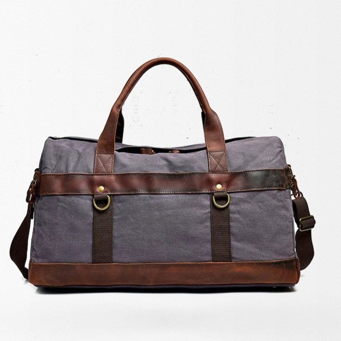 Vintage military duffle bag Grey