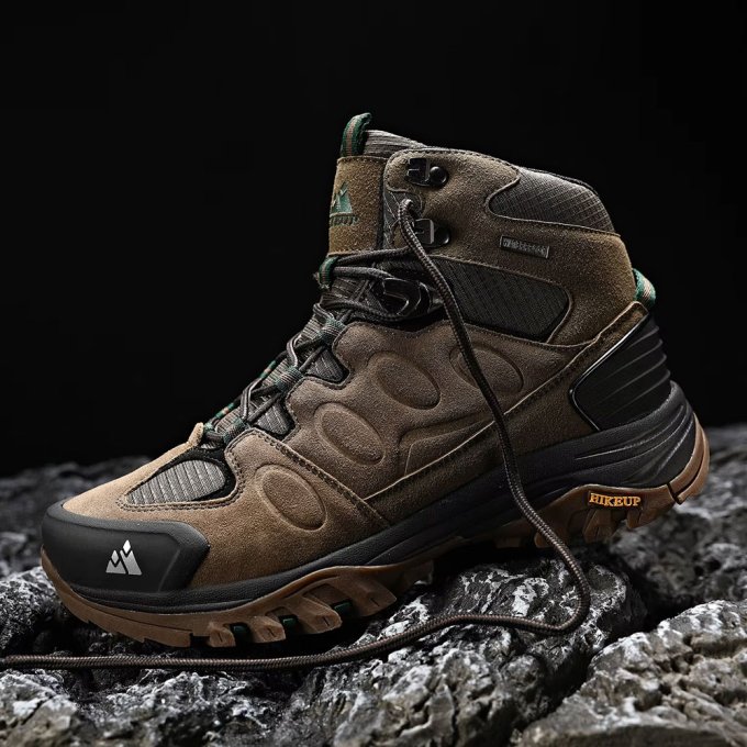 Waterproof Suede Hiking Boots Brown
