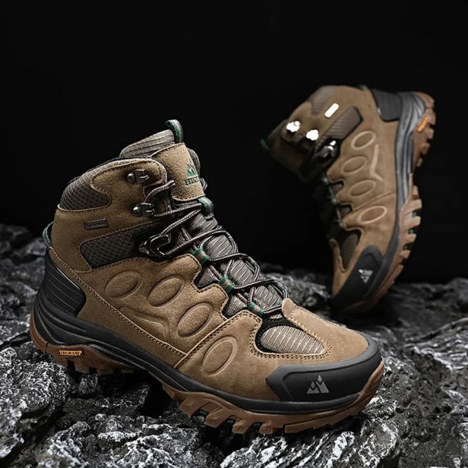 Waterproof Suede Hiking Boots Brown