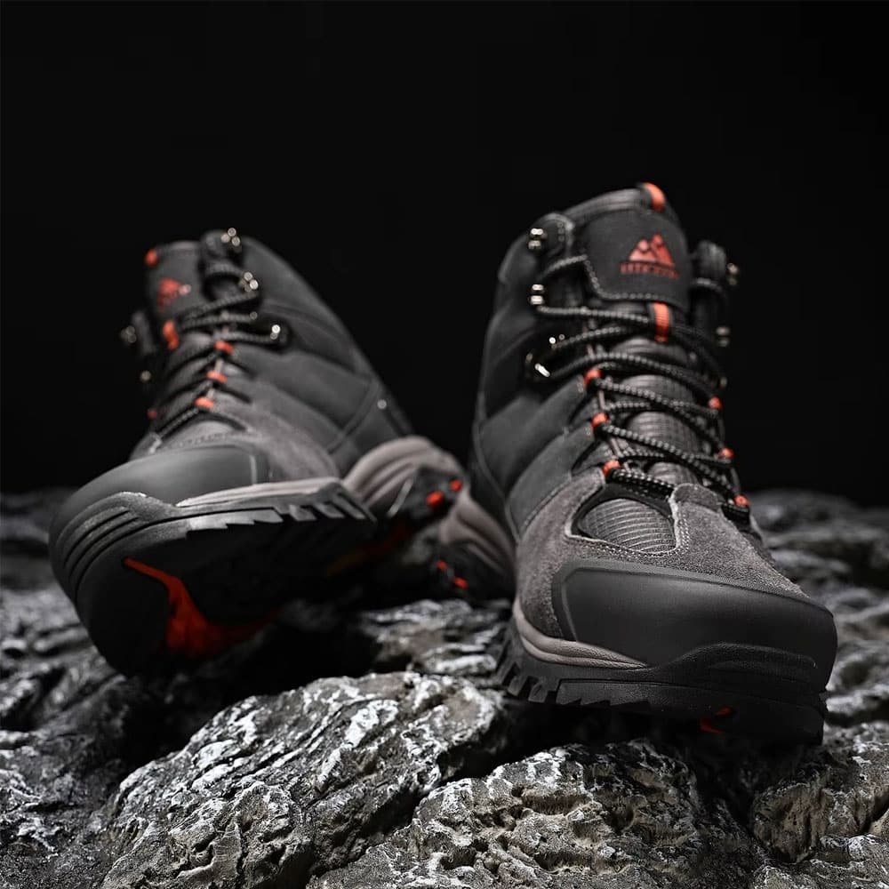 Waterproof Suede Hiking Boots Grey