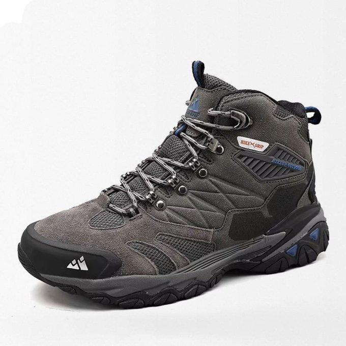 Waterproof military hiking Suede boots Grey