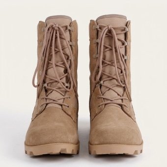 Army desert tan suede leather boots