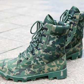 camouflage combat boots Fleck D