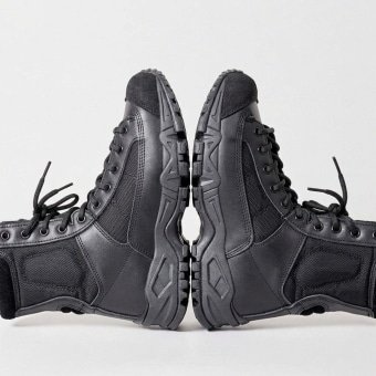 Military lace up boots Black