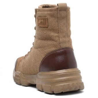 Steel toe military Brown boots