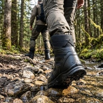 Tactical lightweight hiking boots Black