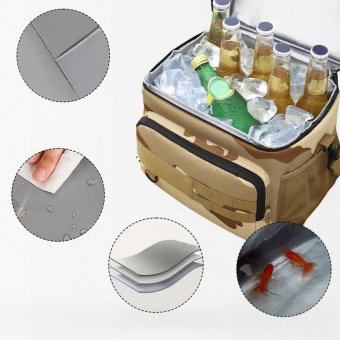 3 Color Desert tactical insulated lunch bag