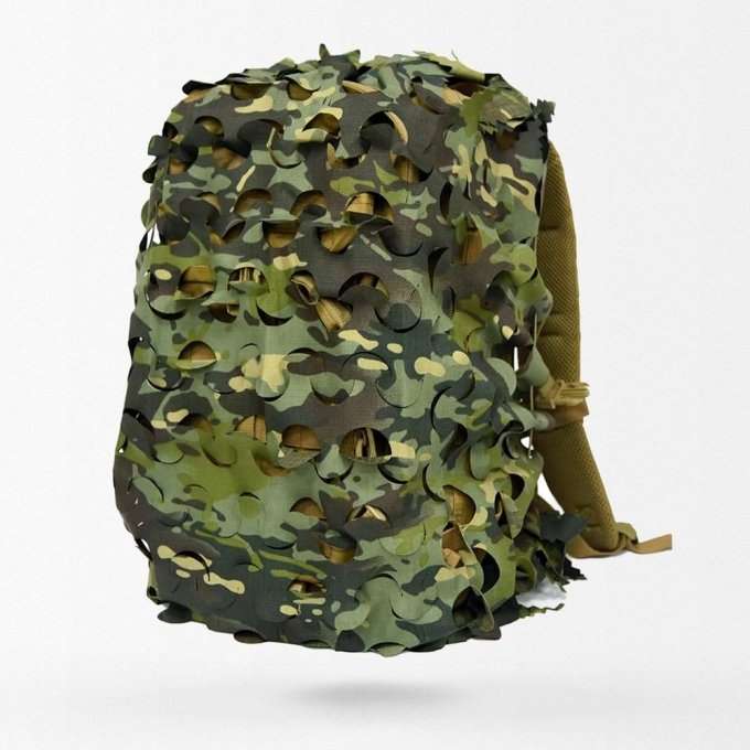 3D Camo Backpack ghillie cover - Multicam Tropic
