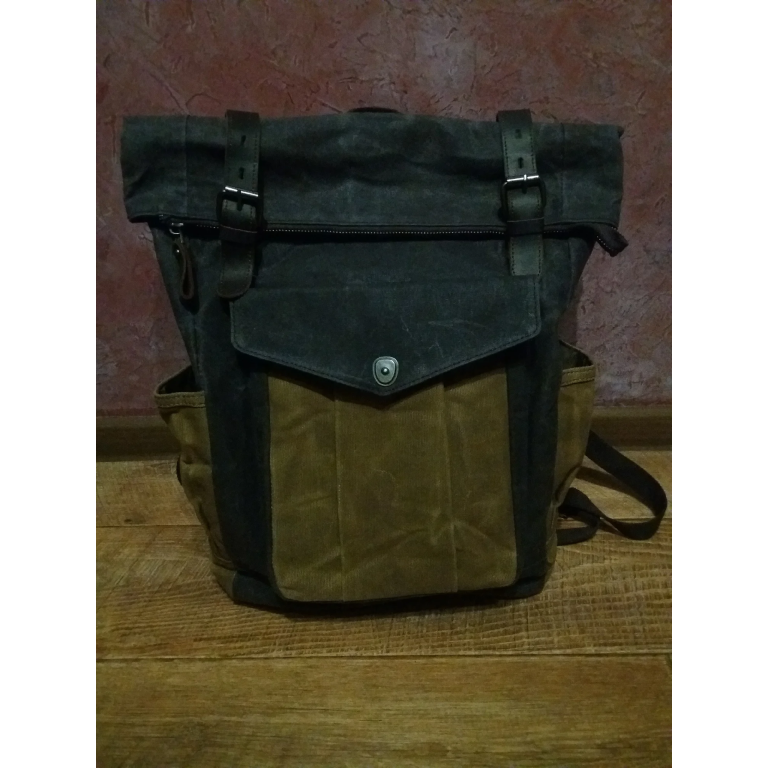 Vintage military canvas backpack photo review