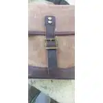 Vintage Leather military style messenger bag photo review