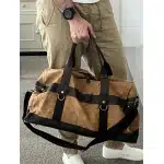 Vintage military duffle bag photo review