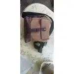 Vintage Leather military style messenger bag photo review