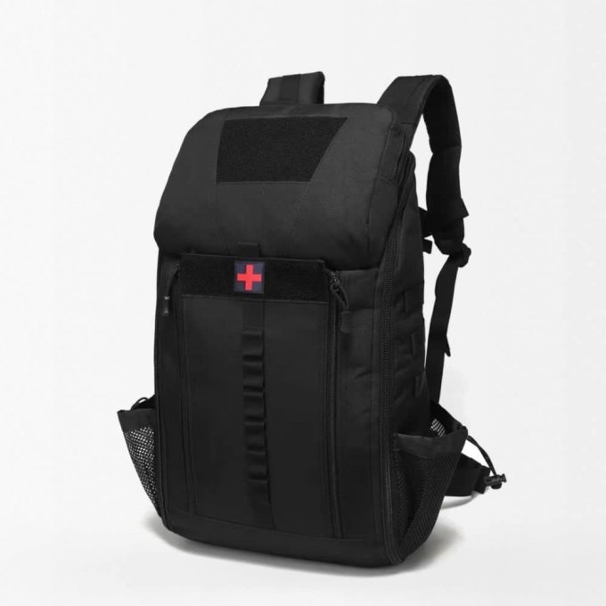 Black medical tactical backpack