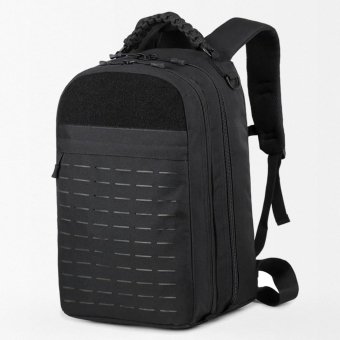 Laser cut molle backpack Black