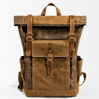 Military backpack vintage Brown