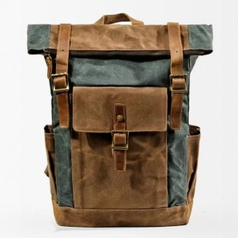 Military backpack vintage Green