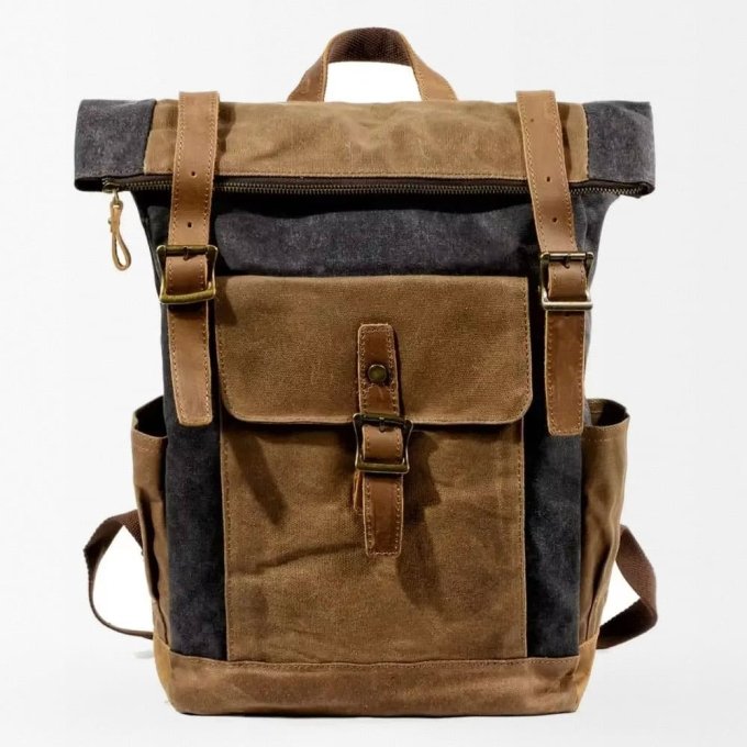 Military backpack vintage Grey